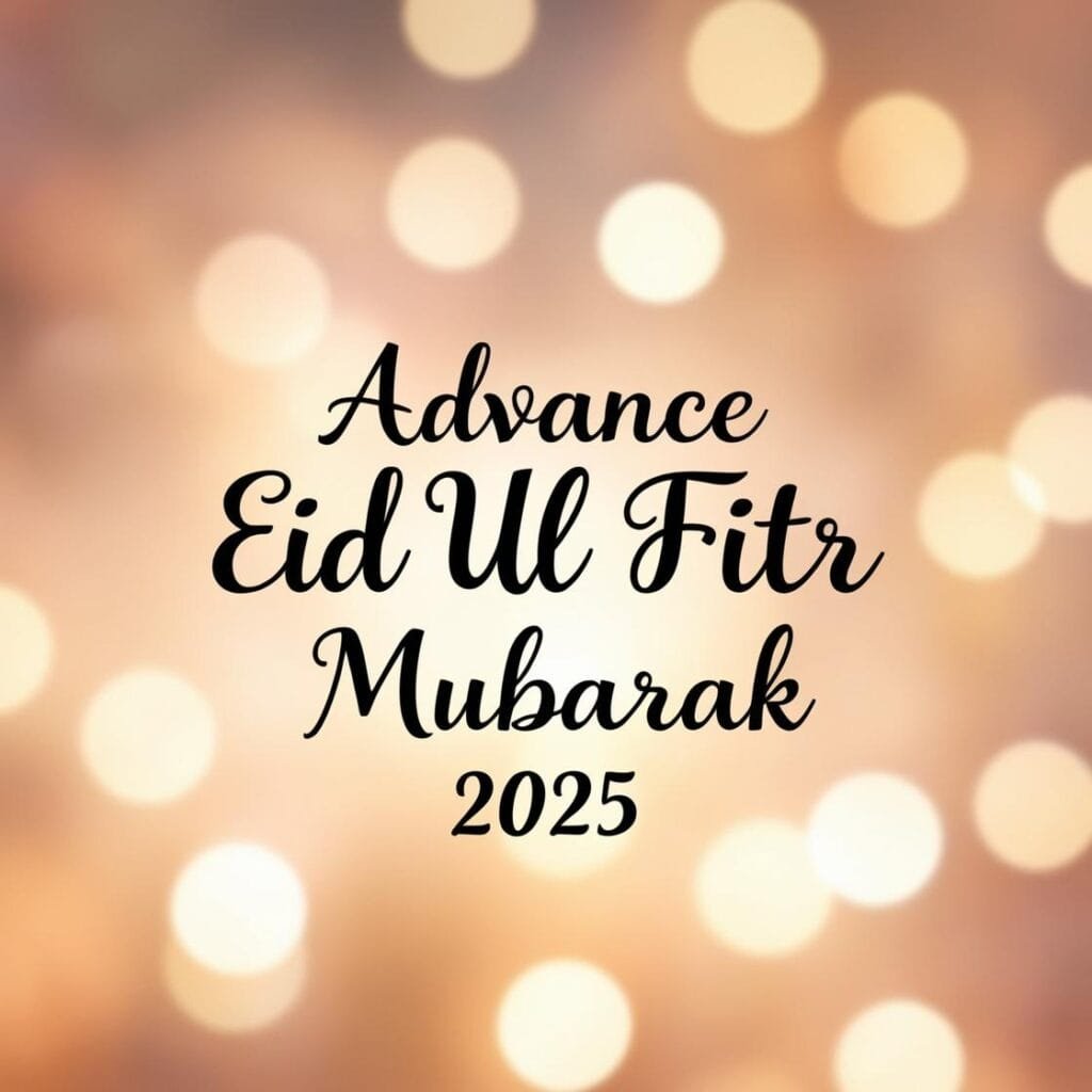 Advance Eid Ul Fitr Mubarak 2025