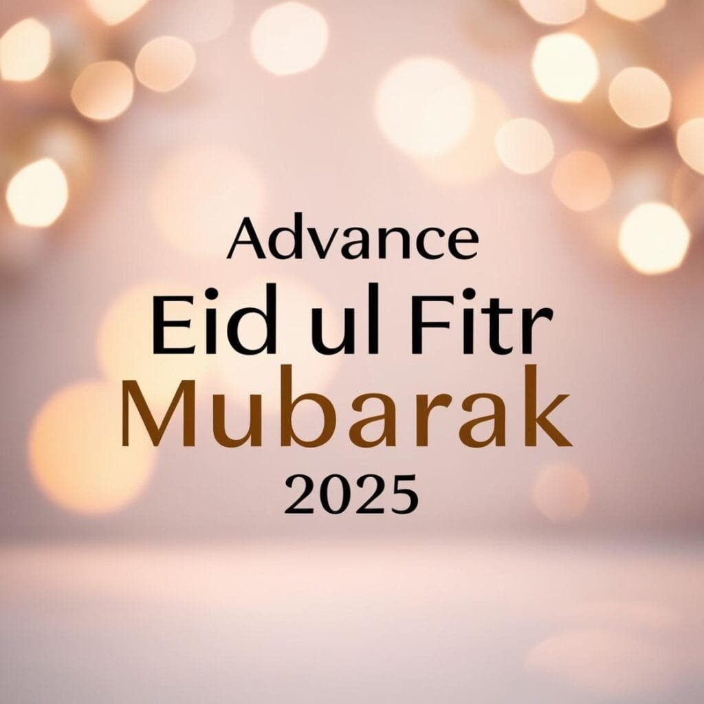 Advance Eid Ul Fitr Mubarak 2025