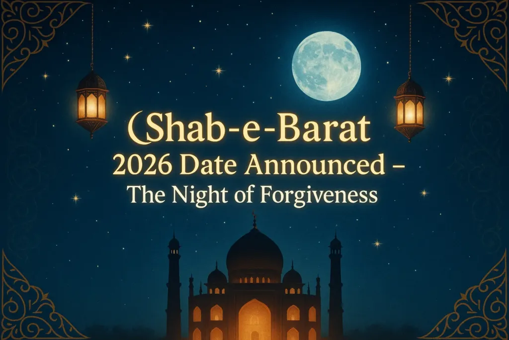 Shab-e-Barat 2026 Date Announced: When Is the Night of Forgiveness? 1 Shab-e-Barat 2026 Date